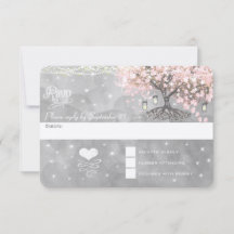 Krita Rosa Hjärtblad Träd RSVP
