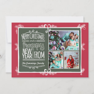 Krita Stil Jul & Nyår Fotokort Julkort