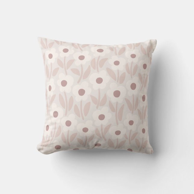 Krita Trädgård Mjuk Romantisk Rosa Kudde (Framsida)