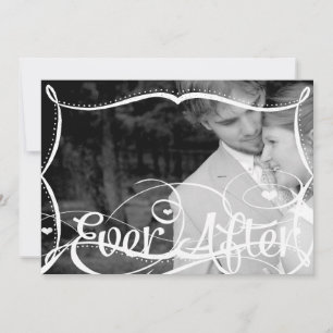 Krita Typografi Ditt Foto Bröllopsinbjudan Inbjudningar