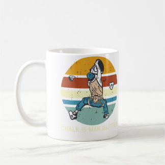 Krita Upp Vägg Klättra Bouldering Kaffemugg