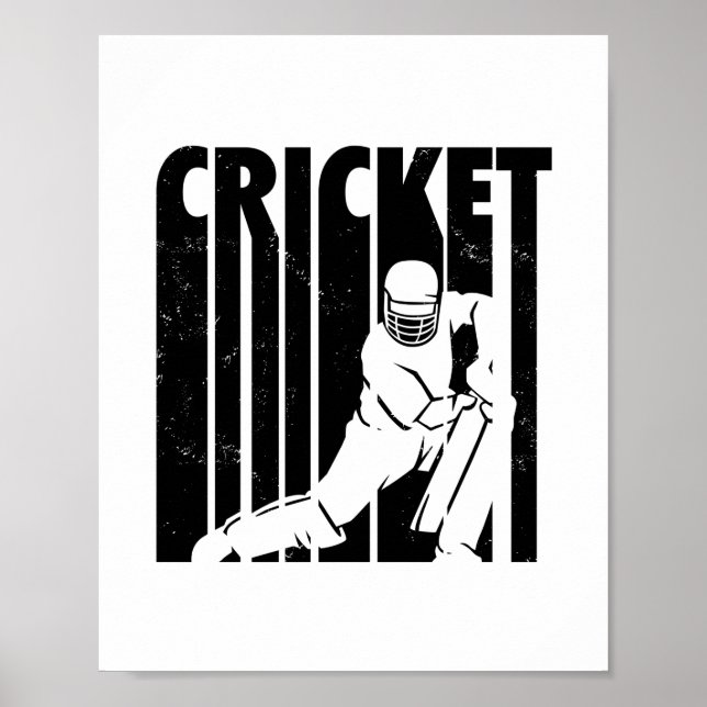 Kritiker | Cricket Sports Team Coach Gift Ideas Poster (Framsidan)