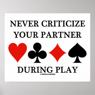 Kritisera aldrig din partner under uppspelningsbry poster