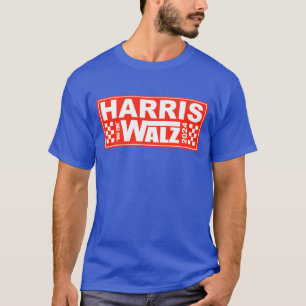 Kritisk politisk blå våg Harris Walz 2024 T Shirt