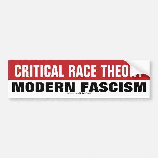 Kritisk teori om Tävling är modern fascism Bildekal (Framsidan)