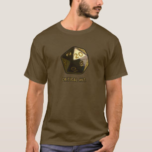 Kritisk träff Fantasy-spelares tärningar T Shirt