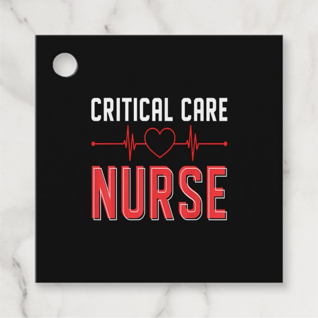 Kritisk vård RN ICU RN Critical Care Nurse Critic Gåvor Etiketter (Framsida)