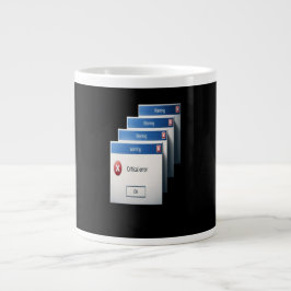 Kritiskt fel — Retro Windows varningsrutor Graf Jumbo Mugg