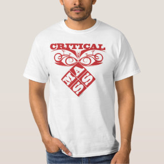 Kritiskt samlas att cykla T-tröja T-shirt