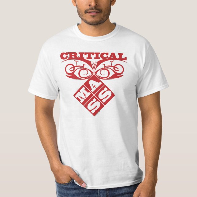 Kritiskt samlas att cykla T-tröja T-shirt (Framsida)