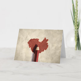 Kritklottrigt hjärta kort