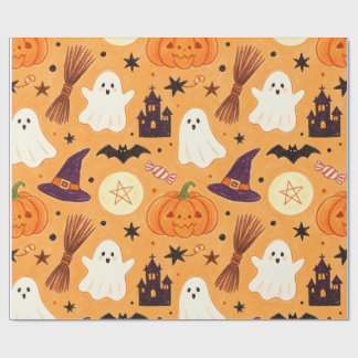 Kritor Barn Ritning Whimsical Halloween Presentpapper
