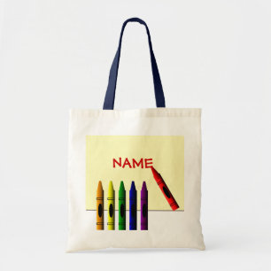 Kritor Färg min Namn Kids Tote Bag Tygkasse