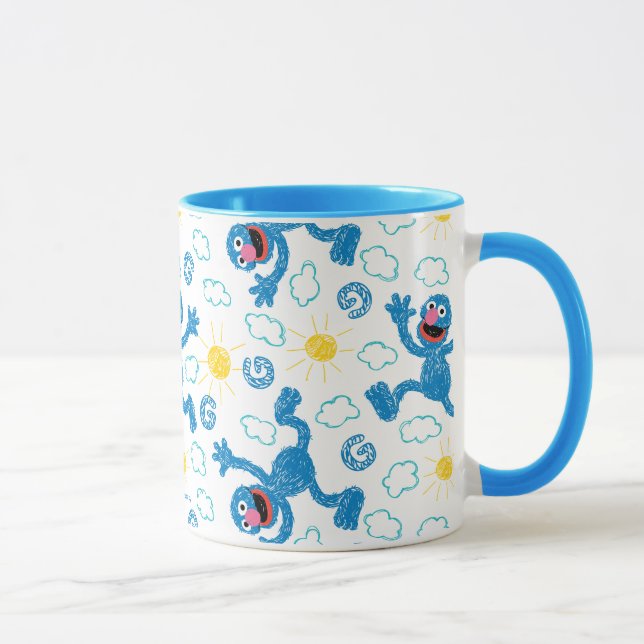 Kritor Grover Solskensmönster Mugg (Höger)