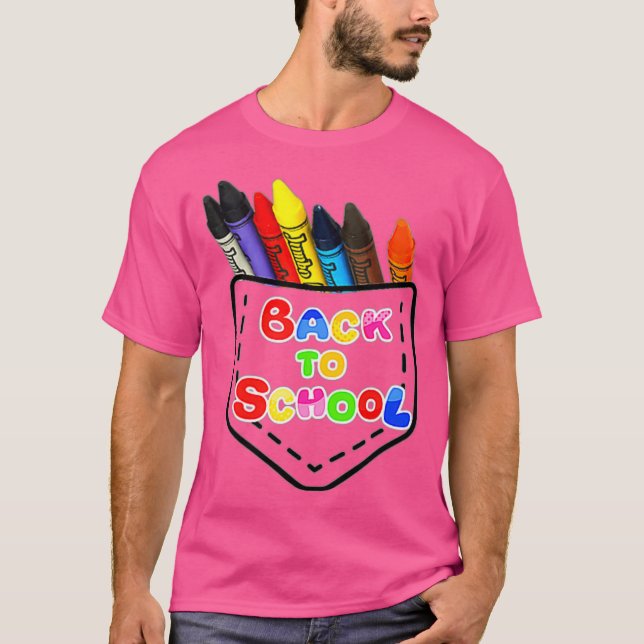 Kritor i Pocket Back to school T Shirt (Framsida)