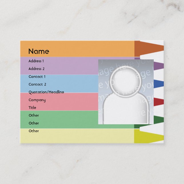 Kritor - knubbig visitkort (Framsida)