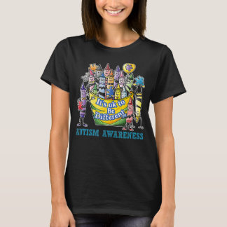 Kritor om medvetandegörande av autism - det är oke t shirt