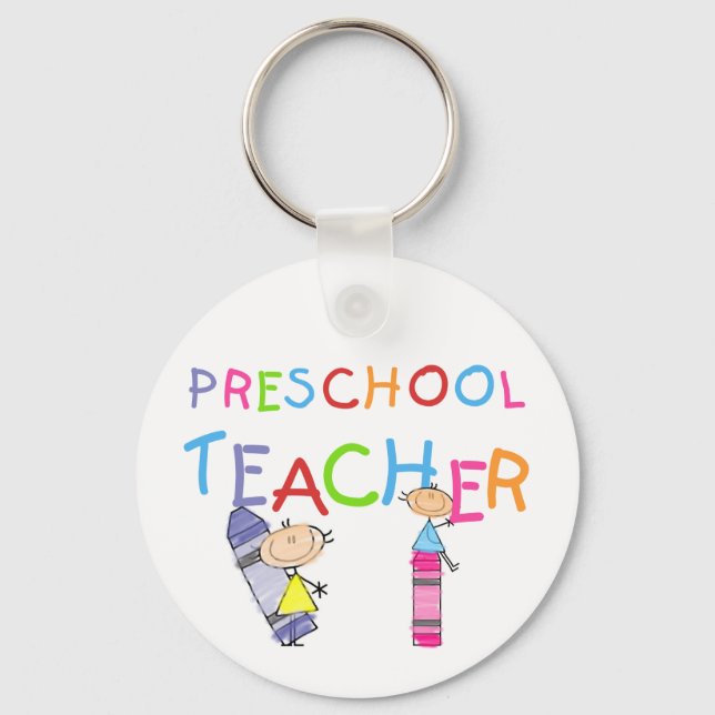 Kritor Preschool Teacher Tshirts och Gifts Nyckelring (Framsida)