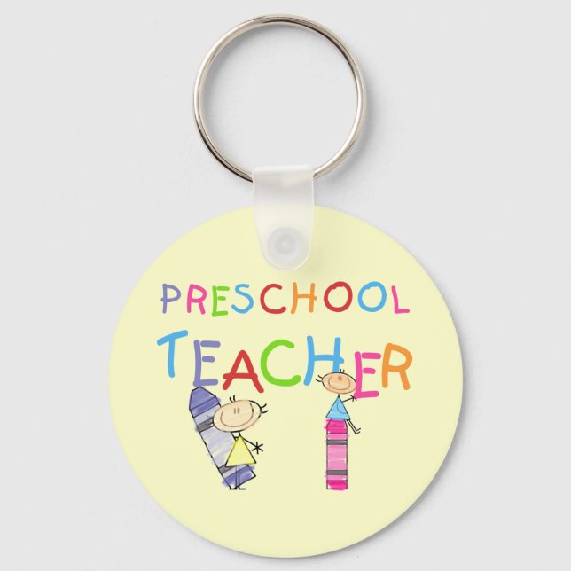 Kritor Preschool Teacher Tshirts och Gifts Nyckelring (Framsida)