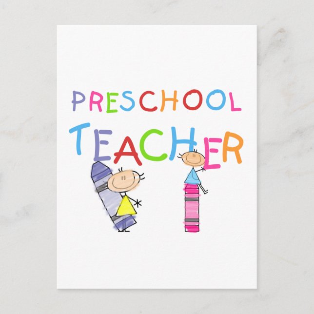Kritor Preschool Teacher Tshirts och Gifts Vykort (Framsida)