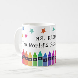 Kritor & Stars World's Best Teacher Appreciation Kaffemugg