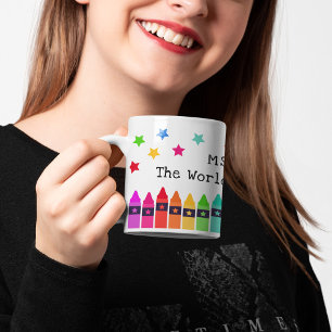 Kritor & Stjärnor Världens Bästa Lärarpresent Kaffemugg
