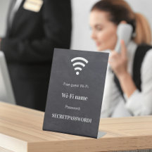 Kritpanel för lösenord för gästkundens WiFi-nätver