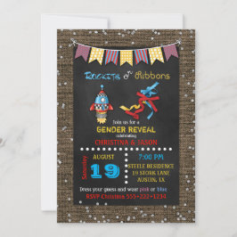 Kritpannor eller Gender av Rosett band Inbjudningar