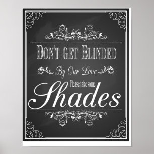 Kritskrifta Blir inte blindad av vår kärlek Print Poster