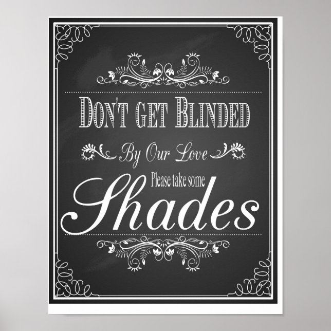 Kritskrifta Blir inte blindad av vår kärlek Print Poster (Framsidan)