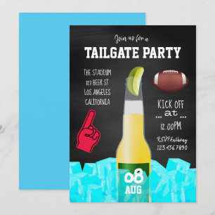 Kritskriftsfotboll Tailgate-fest Inbjudan