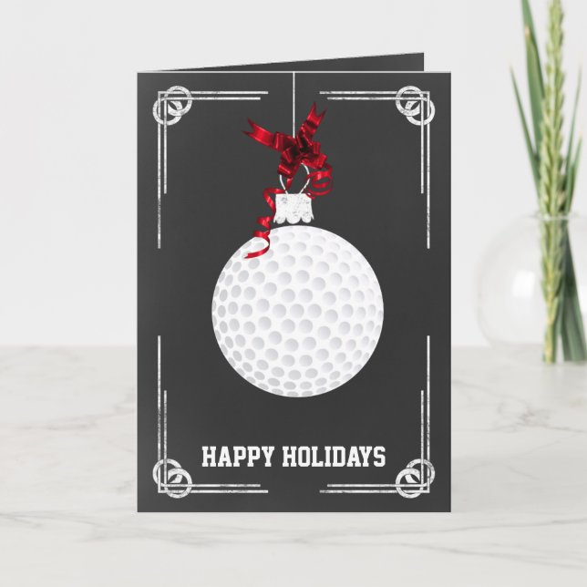 kritskriftsgolfguldkort för jul helgkort (Framsida)