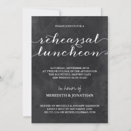 Kritstavla Rehearsal Luncheon Inbjudningar