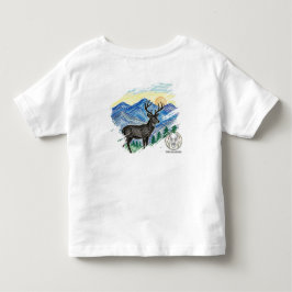Kritstil Buckhjort Konst T Shirt