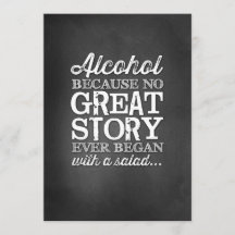 Krittavla 5x7 Bordsskylt Alkohol För att