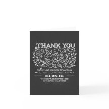 krittavla blommig söt bröllop tack kort