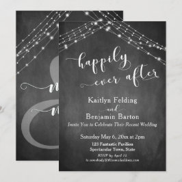 Krittavla Ljusstakar Kalligrafi Lyckliga Alltid Ef Inbjudningar