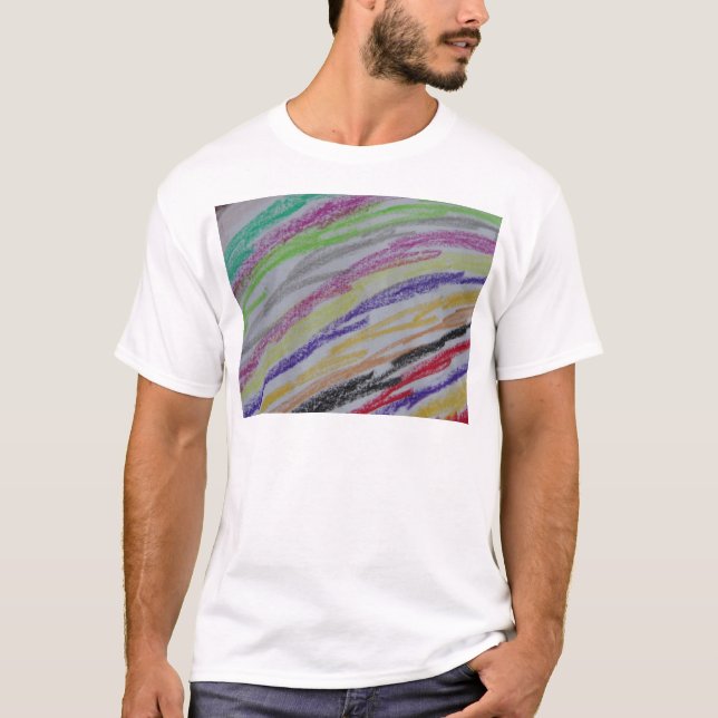 Krittegning Linjer T Shirt (Framsida)