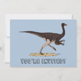 Krittiden dinosaurien Ornithomimus Inbjudningar