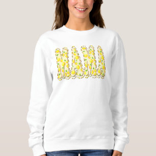 Kritzel Bokstäver Ljust Gul Citron Mamma T Shirt