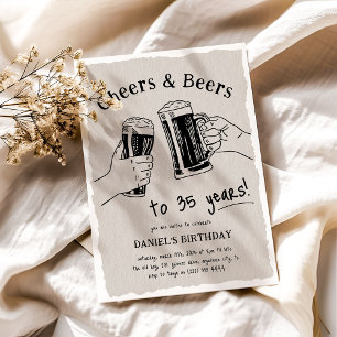 Kritzel födelsedagsfirande med Cheers & Beers för Inbjudningar
