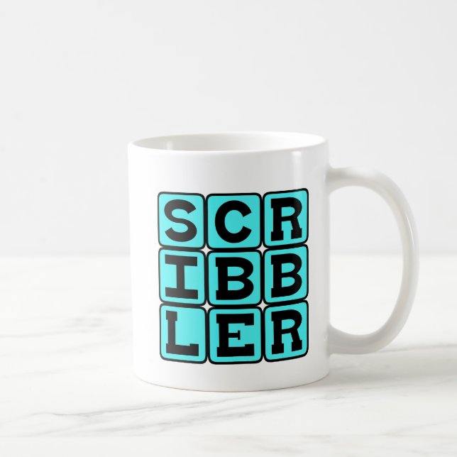 Kritzel, serietecknare eller konstnär kaffemugg (Höger)