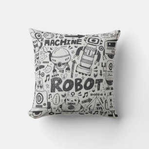 kritzrobot-element, Illustrator-linjewerktyg ritad Kudde