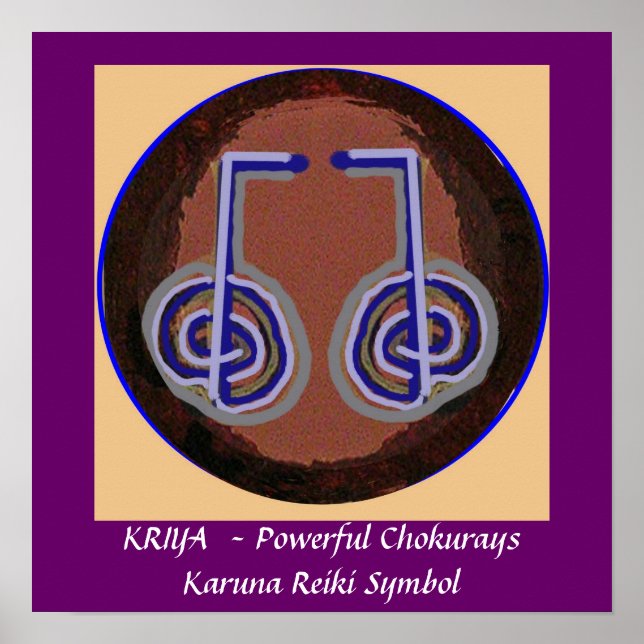 KRIYA - Karuna Reiki Healing Symbol Poster (Framsidan)