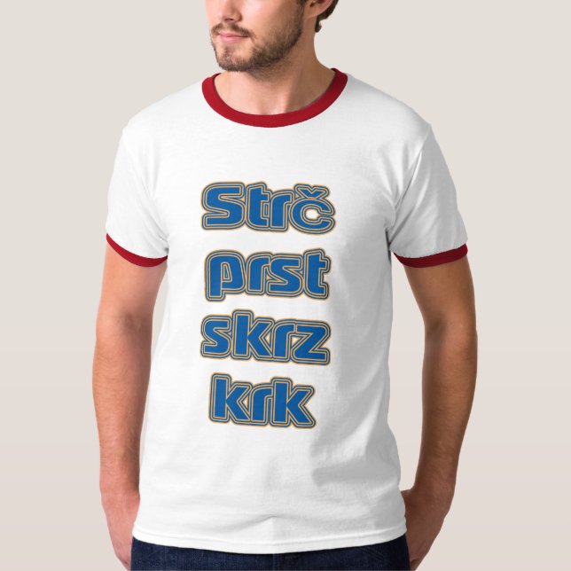 Krk för Strč prstskrz (den tjeckiska T-shirt (Framsida)