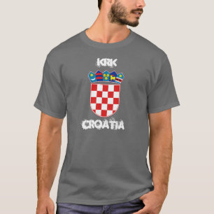 Krk Kroatien med vapenskölden T-shirt