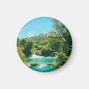 Krka, Kroatien Vattenfall Resa Souvenir Magnet