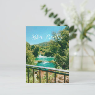 Krka, Kroatien Vattenfall Resa Souvenir Vykort