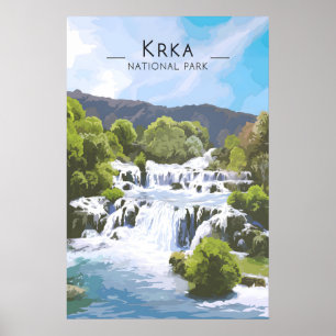 Krka Nationalpark Resaaffisch Croatia Poster