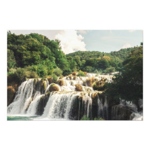 Krka nationalpark - vattenfall Skradinski buk Fototryck